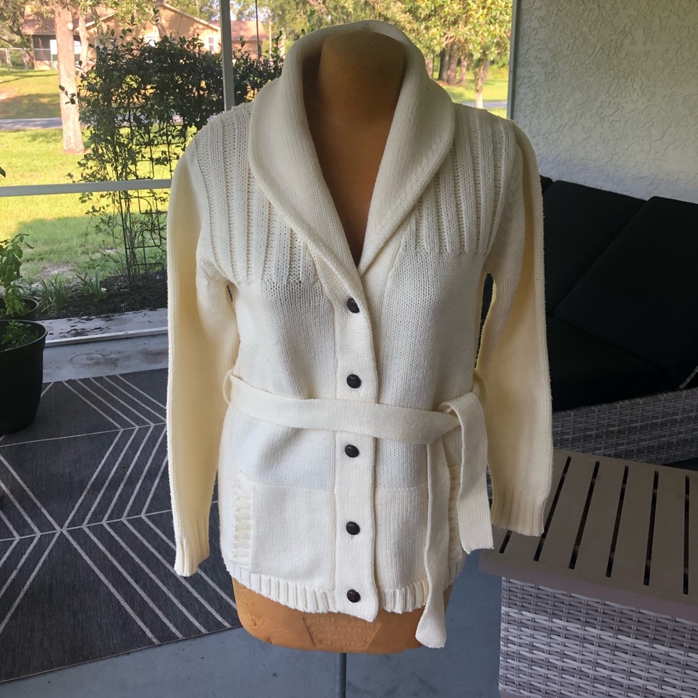Vintage Melody Cardigan Sweater, 100% Acrylic